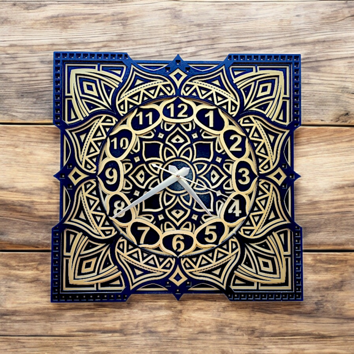 "Multilayer Mandala Wall Clock – Artistic Fusion of Time & Spirituality" - Image 5
