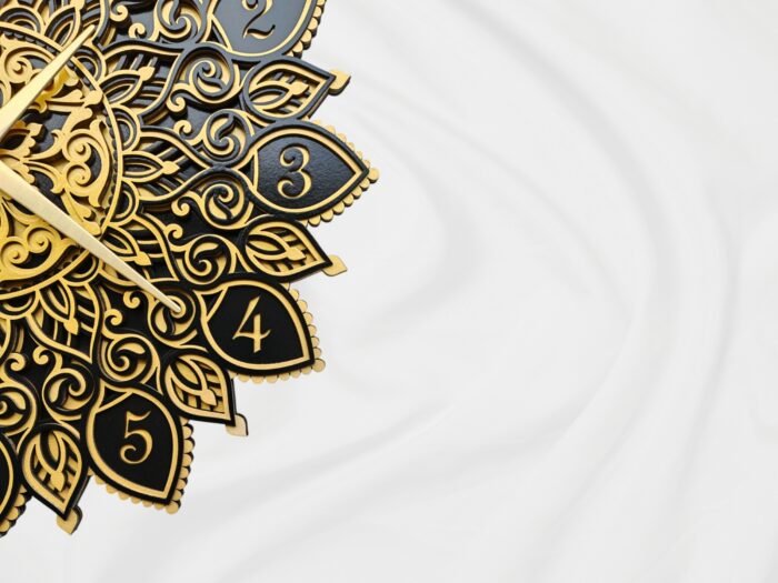 Multilayer Mandala Wall Clock – A Vibrant Fusion of Art & Time - Image 5