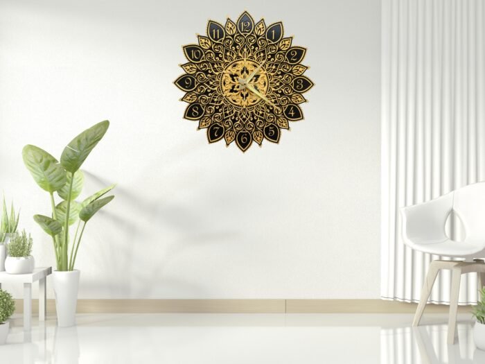 Multilayer Mandala Wall Clock – A Vibrant Fusion of Art & Time - Image 3
