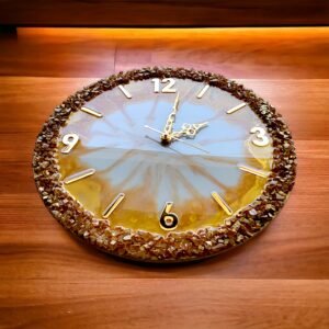 "Elegant Resin Wall Clock – Modern Artistic Timepiece" - Image 3