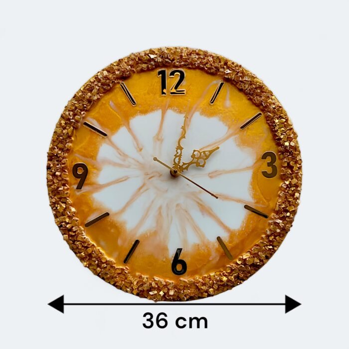 "Elegant Resin Wall Clock – Modern Artistic Timepiece" - Image 4