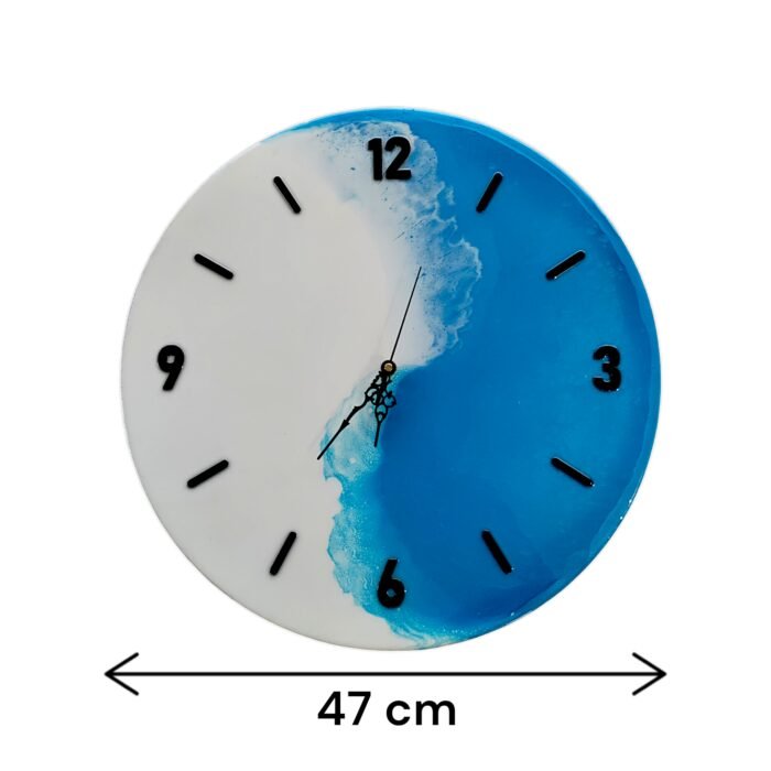 Handcrafted Epoxy Resin Wall Clock – Timeless Beauty - Image 3