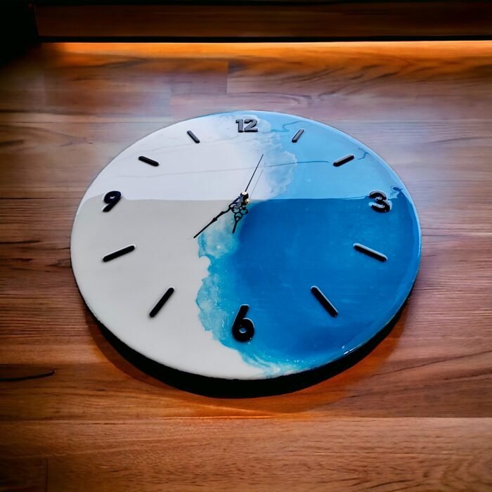 Handcrafted Epoxy Resin Wall Clock – Timeless Beauty - Image 2