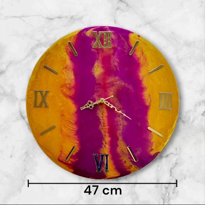 Silent Resin Wall Clock – Stylish & Contemporary - Image 2