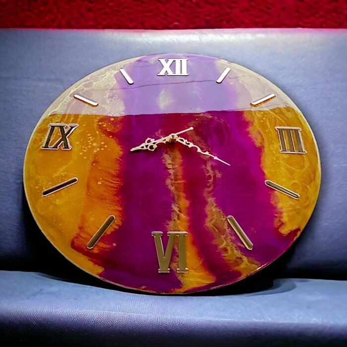 Silent Resin Wall Clock – Stylish & Contemporary - Image 4