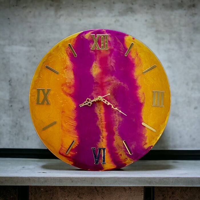 Silent Resin Wall Clock – Stylish & Contemporary - Image 6
