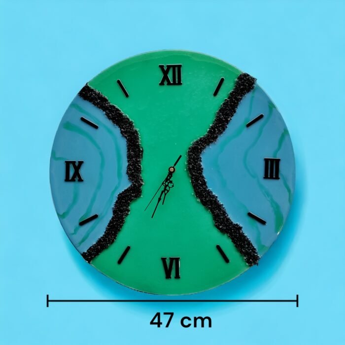 Luxury Resin Wall Clock – Unique Handmade Design - Image 4