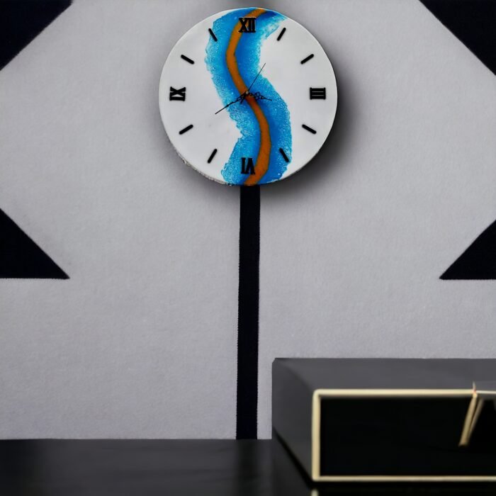 Luxury Resin Wall Clock – Unique Handmade Design - Image 3