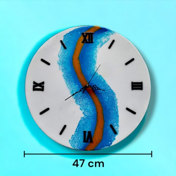 Luxury Resin Wall Clock – Unique Handmade Design - Image 4