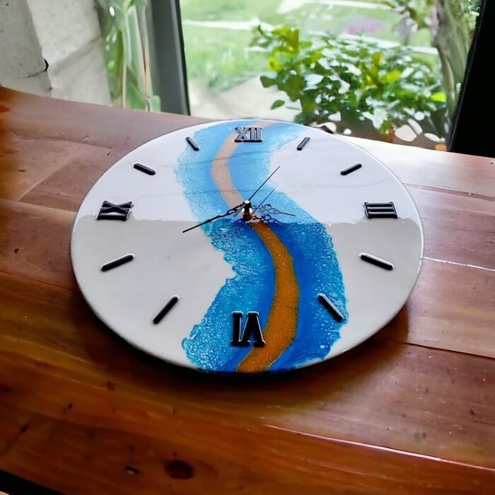 Luxury Resin Wall Clock – Unique Handmade Design - Image 5