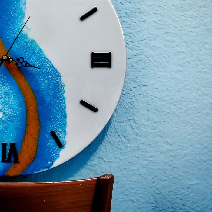 Luxury Resin Wall Clock – Unique Handmade Design - Image 6