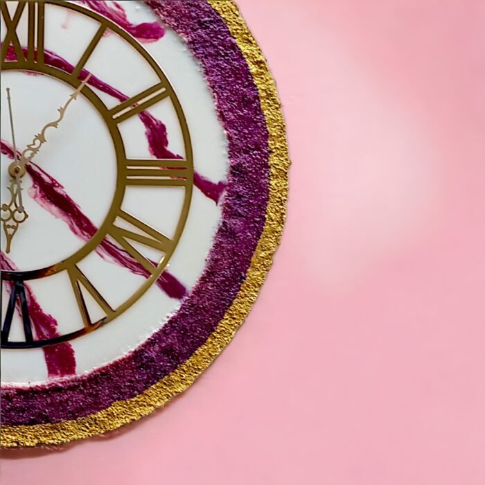 Handcrafted Epoxy Resin Wall Clock – Timeless Beauty - Image 6