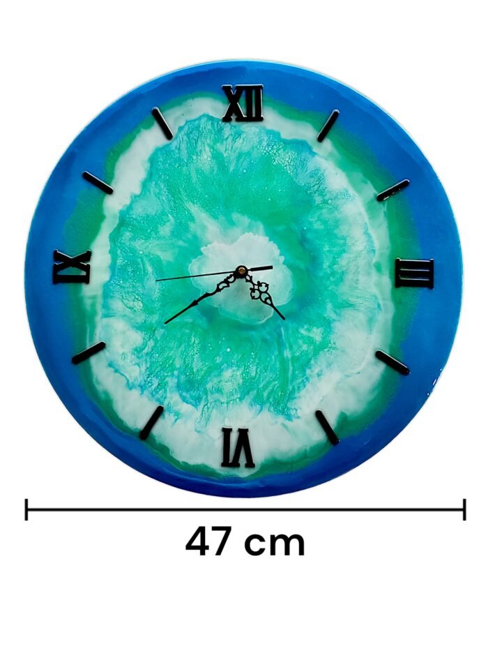 Timeless Elegance: Handmade Resin Wall Clock - Image 2