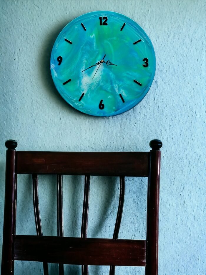 "Luxury Resin Wall Clock – Elegant Modern Timepiece" - Image 5
