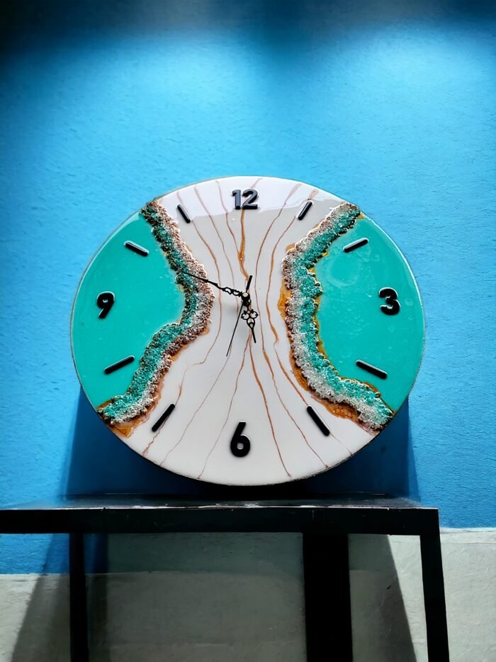 "Luxury Resin Wall Clock – Elegant Modern Timepiece" - Image 5