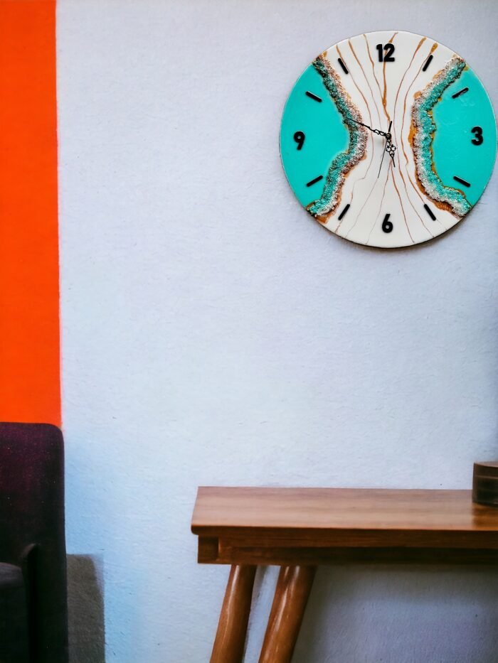 "Luxury Resin Wall Clock – Elegant Modern Timepiece" - Image 3