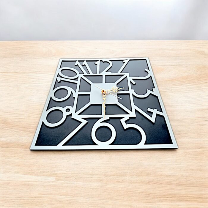 Square Wooden Wall Clock – A Perfect Blend of Modern Elegance and Timeless Craftsmanship - Image 3