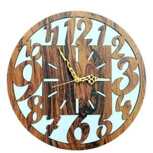 wooden wall clock