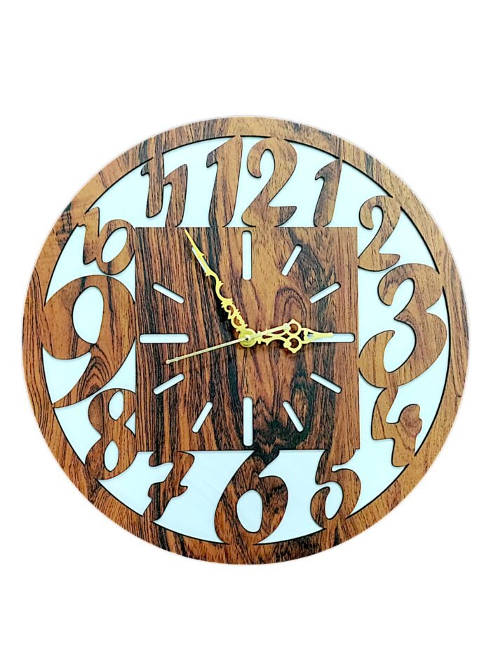 wooden wall clock