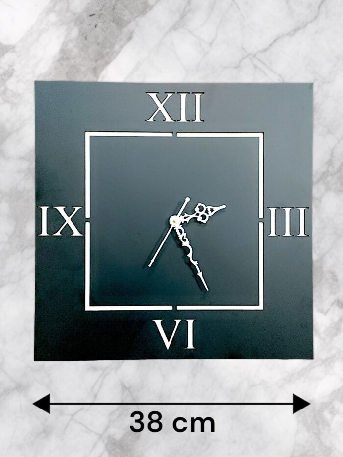 Square Wooden Wall Clock – A Perfect Blend of Modern Elegance and Timeless Craftsmanship - Image 2