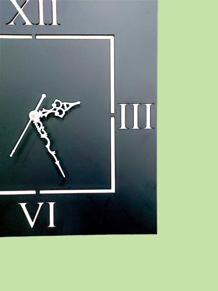 Square Wooden Wall Clock – A Perfect Blend of Modern Elegance and Timeless Craftsmanship - Image 3