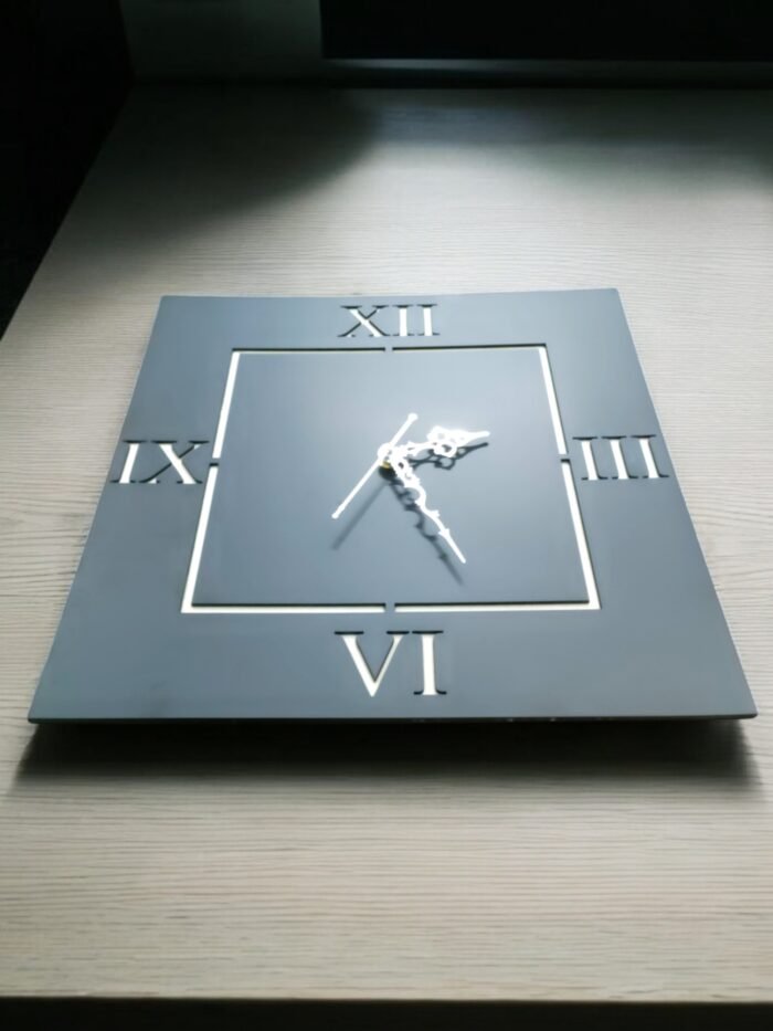 Square Wooden Wall Clock – A Perfect Blend of Modern Elegance and Timeless Craftsmanship - Image 4