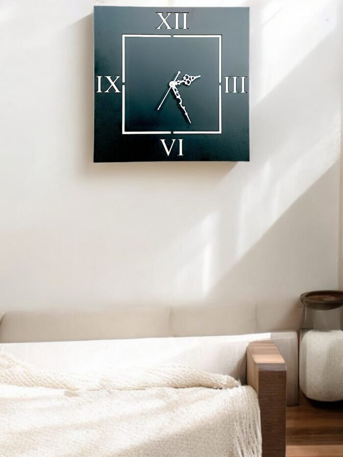 Square Wooden Wall Clock – A Perfect Blend of Modern Elegance and Timeless Craftsmanship - Image 5