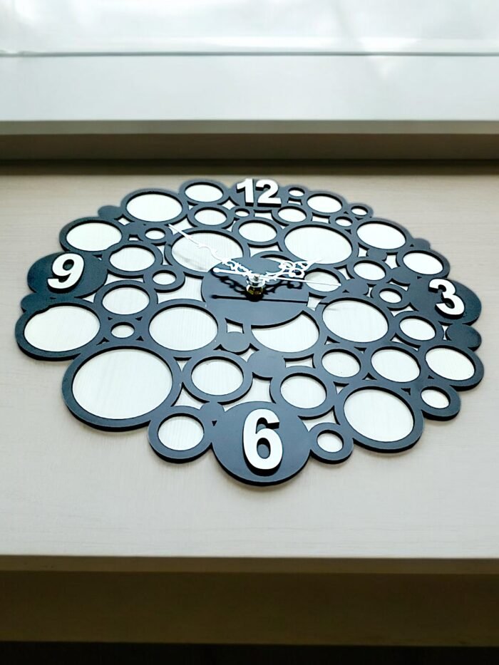 Round Wooden Wall Clock – Elegant & Timeless Timepiece - Image 2