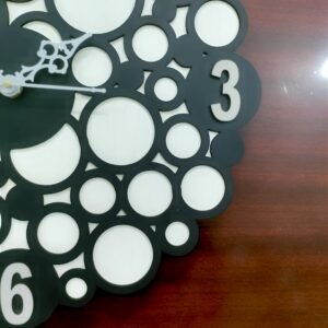 Round Wooden Wall Clock – Elegant & Timeless Timepiece - Image 3
