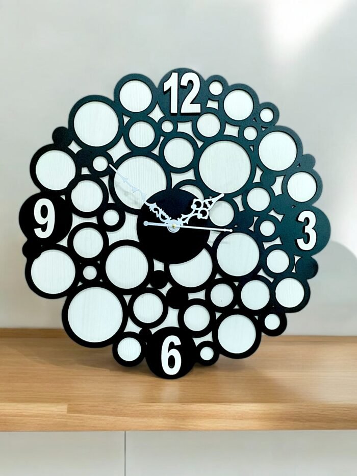 Round Wooden Wall Clock – Elegant & Timeless Timepiece - Image 5