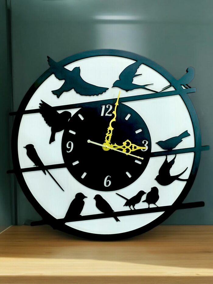 Round Wooden Wall Clock – Elegant & Timeless - Image 2