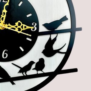Round Wooden Wall Clock – Elegant & Timeless - Image 3