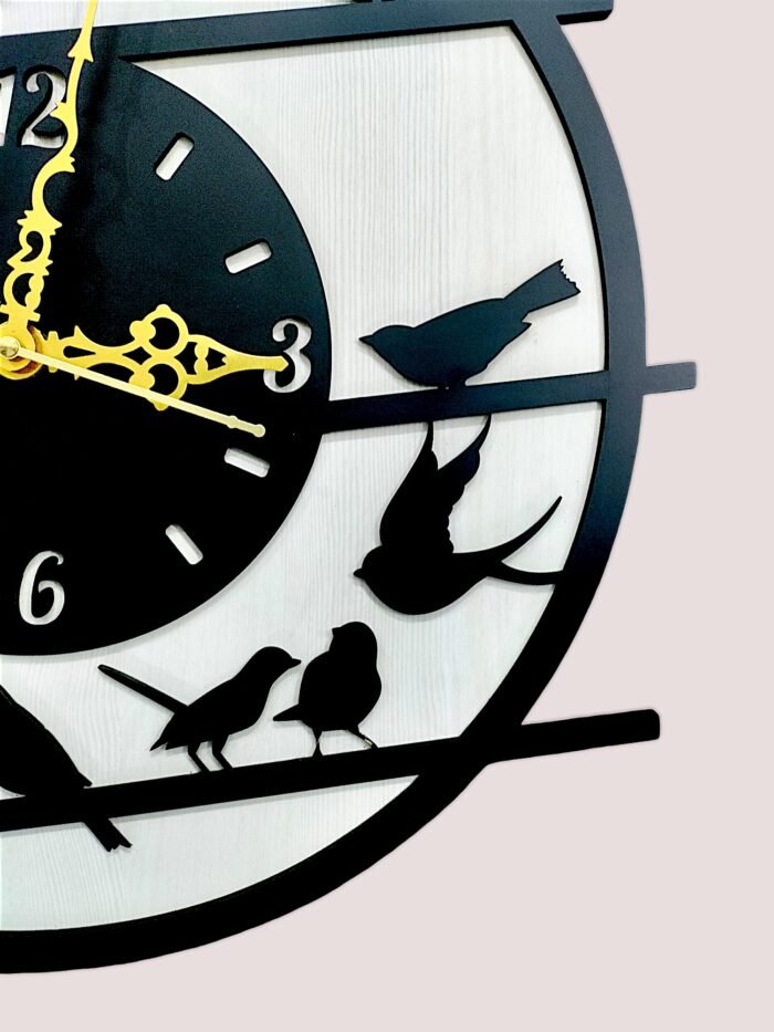 Round Wooden Wall Clock – Elegant & Timeless - Image 3