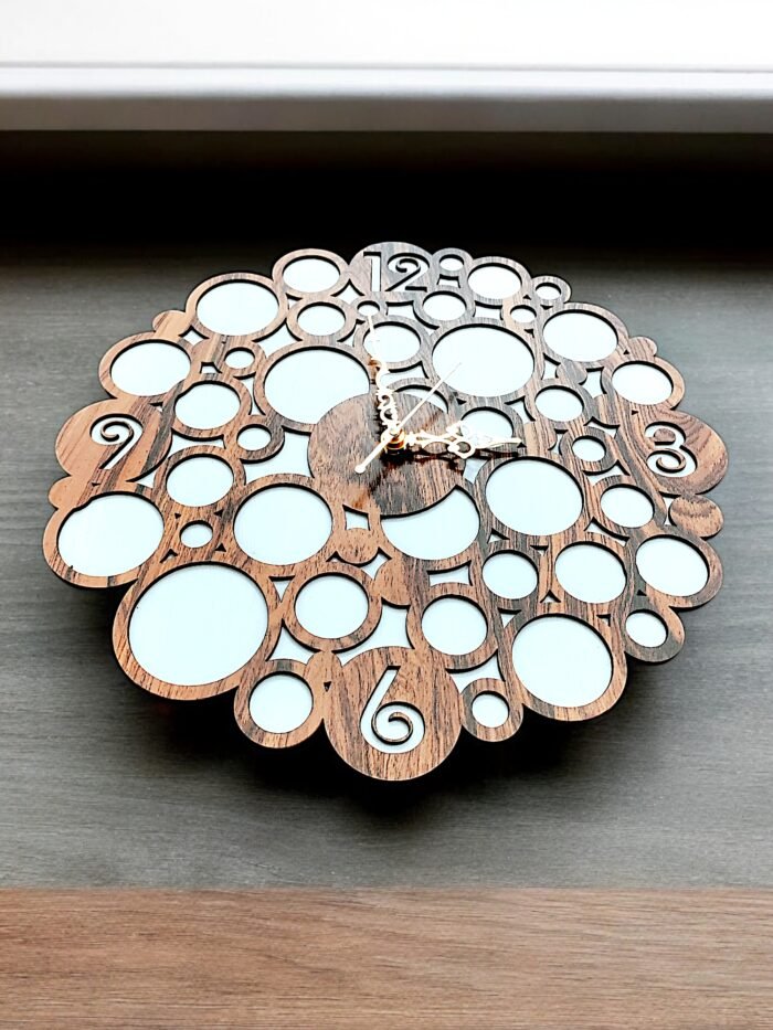 Round Wooden Wall Clock – Elegant & Timeless Timepiece - Image 4