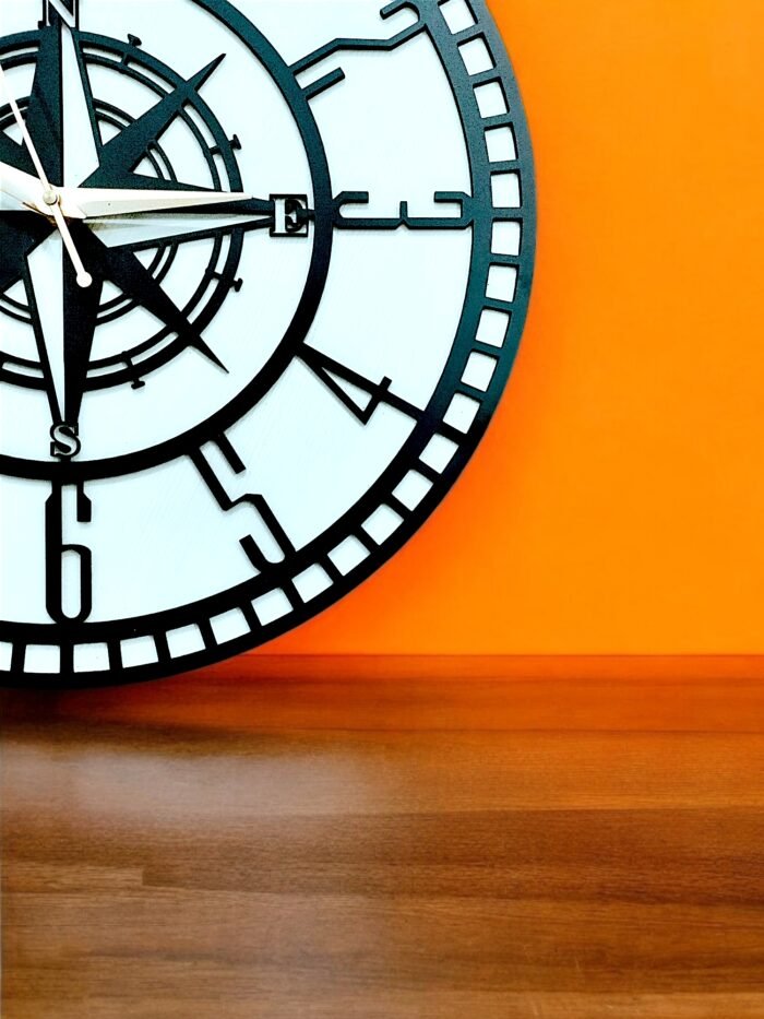 Round Wooden Wall Clock – Elegant & Timeless Timepiece - Image 2