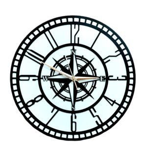 wooden wall clock