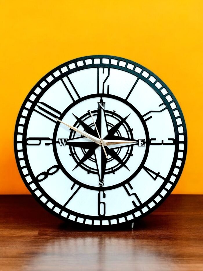 Round Wooden Wall Clock – Elegant & Timeless Timepiece - Image 4