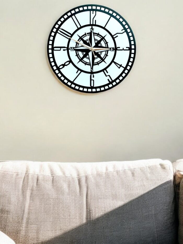 Round Wooden Wall Clock – Elegant & Timeless Timepiece - Image 6