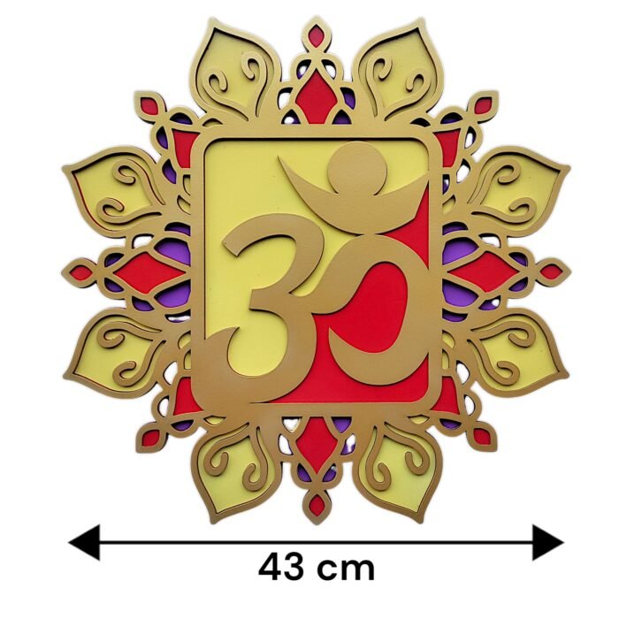 "Om Multilayer Mandala Wall Art – Sacred Spiritual Décor" - Image 2