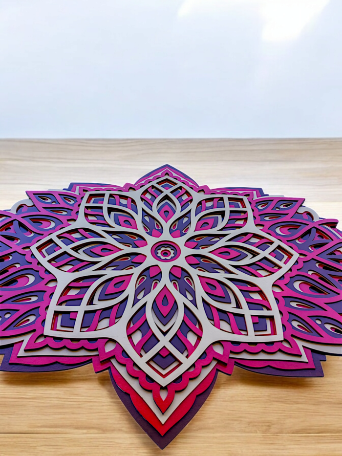 "Oval Multilayer Mandala Wall Art – Spiritual & Decorative Masterpiece" - Image 3