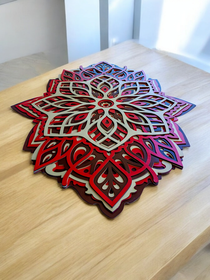 "Oval Multilayer Mandala Wall Art – Spiritual & Decorative Masterpiece" - Image 4