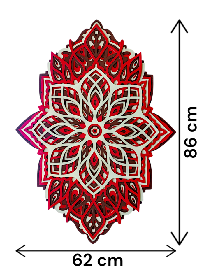 "Oval Multilayer Mandala Wall Art – Spiritual & Decorative Masterpiece" - Image 7