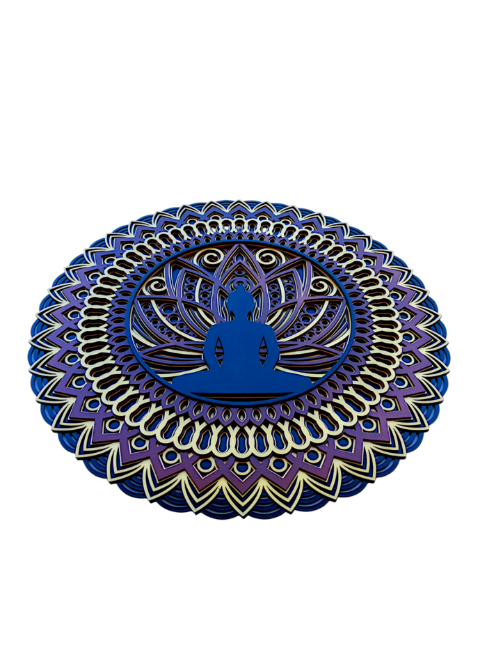 "Divine Lotus Buddha – Multilayer Wall Art" - Image 3