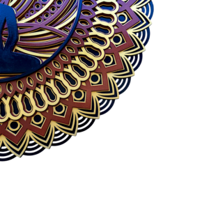 "Divine Lotus Buddha – Multilayer Wall Art" - Image 4