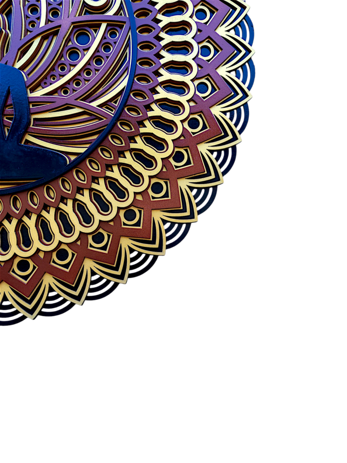 "Divine Lotus Buddha – Multilayer Wall Art" - Image 4