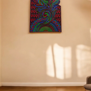 "Feather Mandala Serenity – Multilayer Wall Art" - Image 6