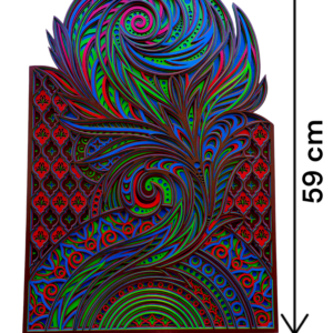 "Feather Mandala Serenity – Multilayer Wall Art" - Image 7