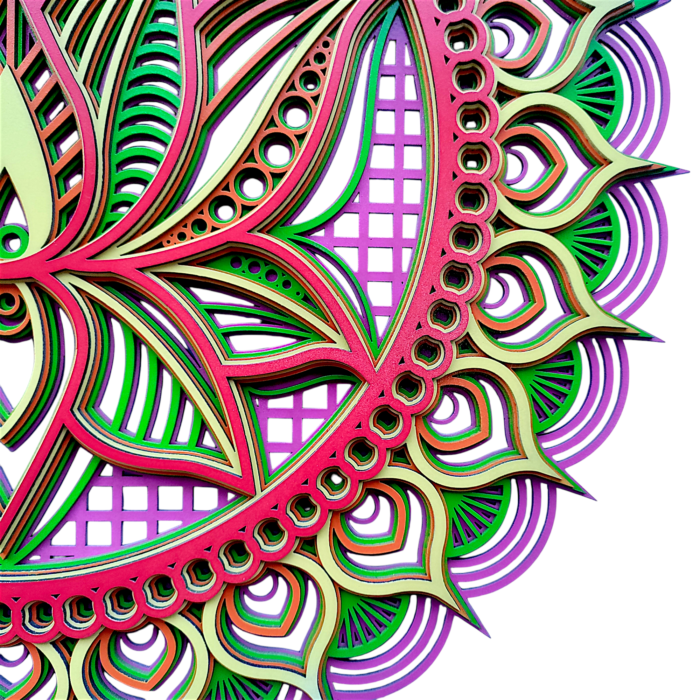 " Lotus Mandala – Multilayer Wall Art" - Image 6