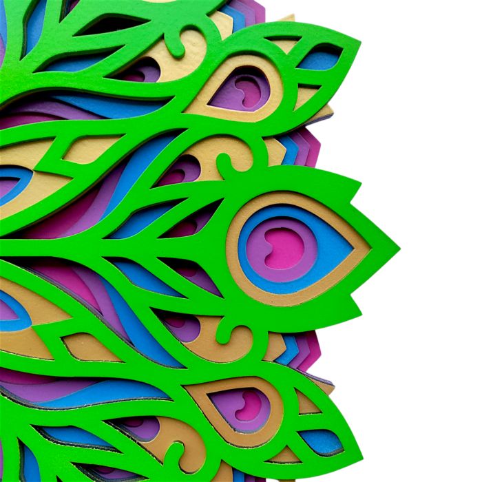 Peacock Multilayer Wall Art – Elegant & Artistic Décor - Image 4