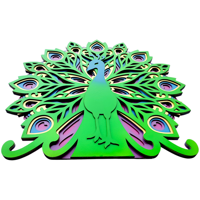Peacock Multilayer Wall Art – Elegant & Artistic Décor - Image 6
